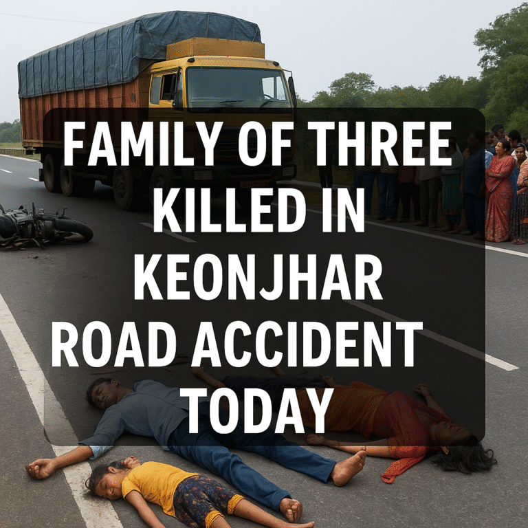 Family of Three Killed in Keonjhar Road Accident Today