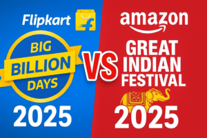 Flipkart Big Billion Days 2025 vs Amazon Great Indian Festival: Festive Sale War Set to Begin